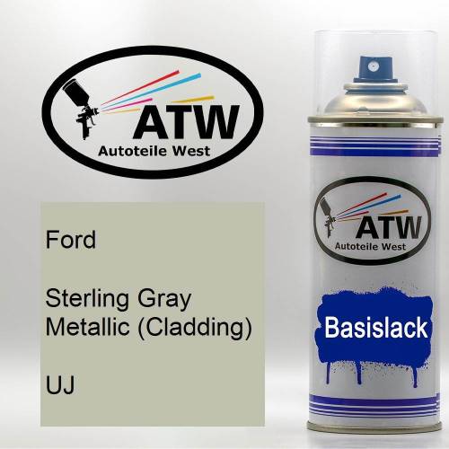 Ford, Sterling Gray Metallic (Cladding), UJ: 400ml Sprühdose, von ATW Autoteile West.